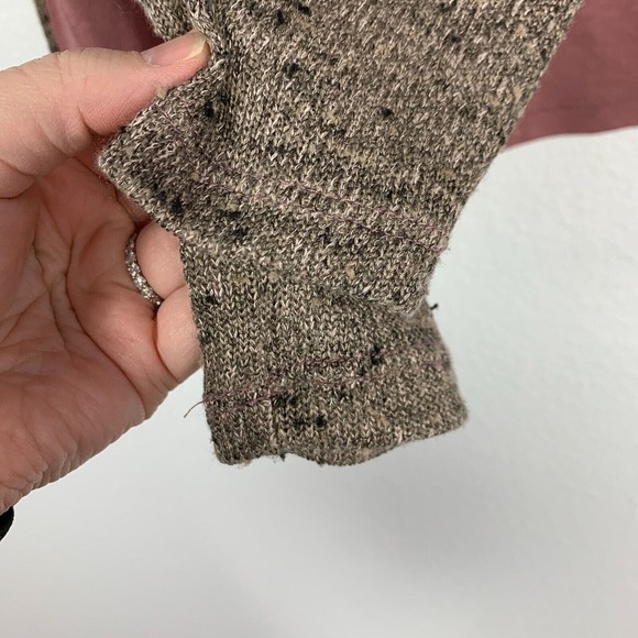 Daytrip Open Weave Raglan Sleeve Rhinestone Lace Inset Tee Shirt Small - Picture 4 of 7